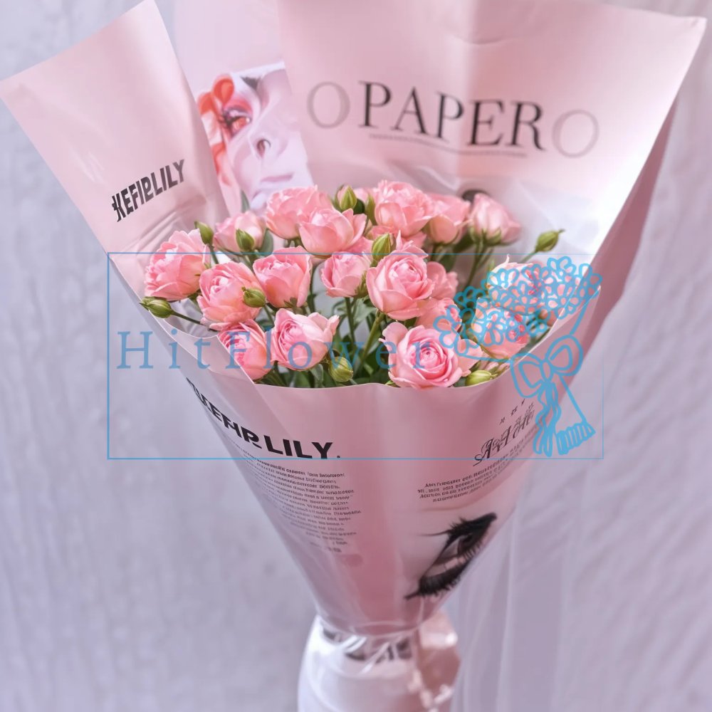 Розовая акварель Букет роз Розовая акварель